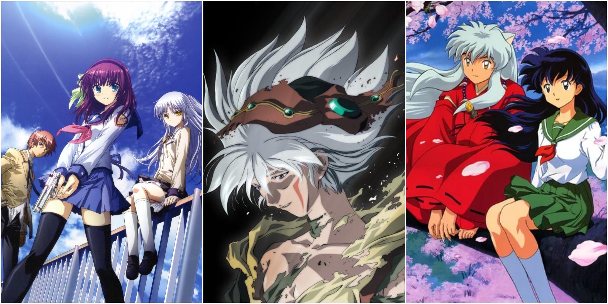 Right: Inuyasha and Kagome; center: Yuri; left: Angel And Tsukasa