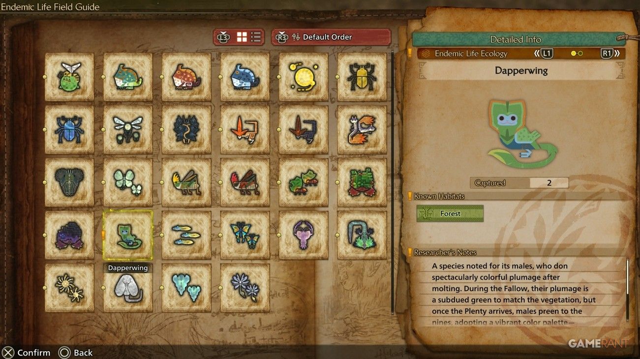 dapperwing mh wilds notes