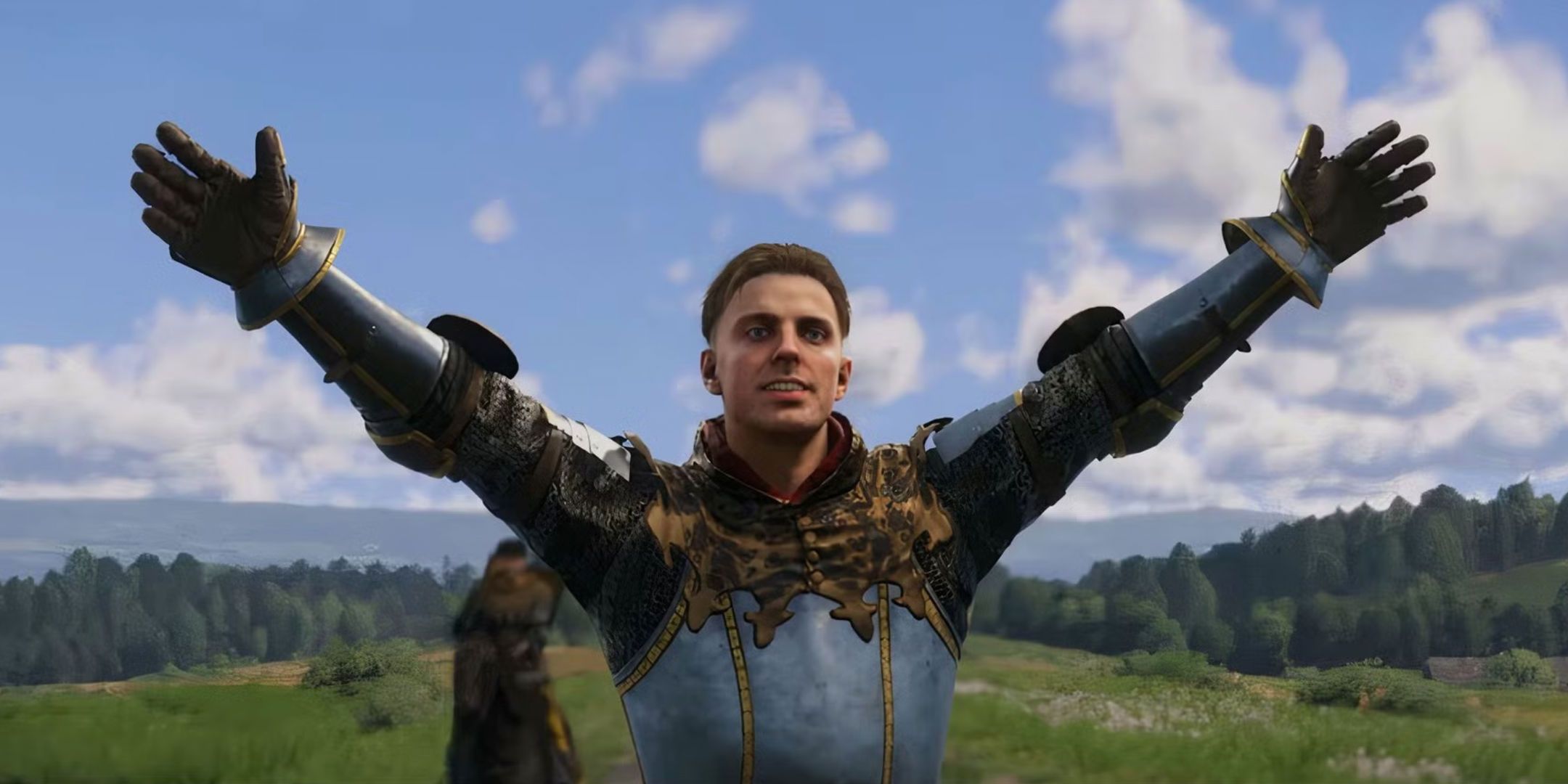 Kingdom Come Deliverance: 2 image of Hans capon with hands up high.