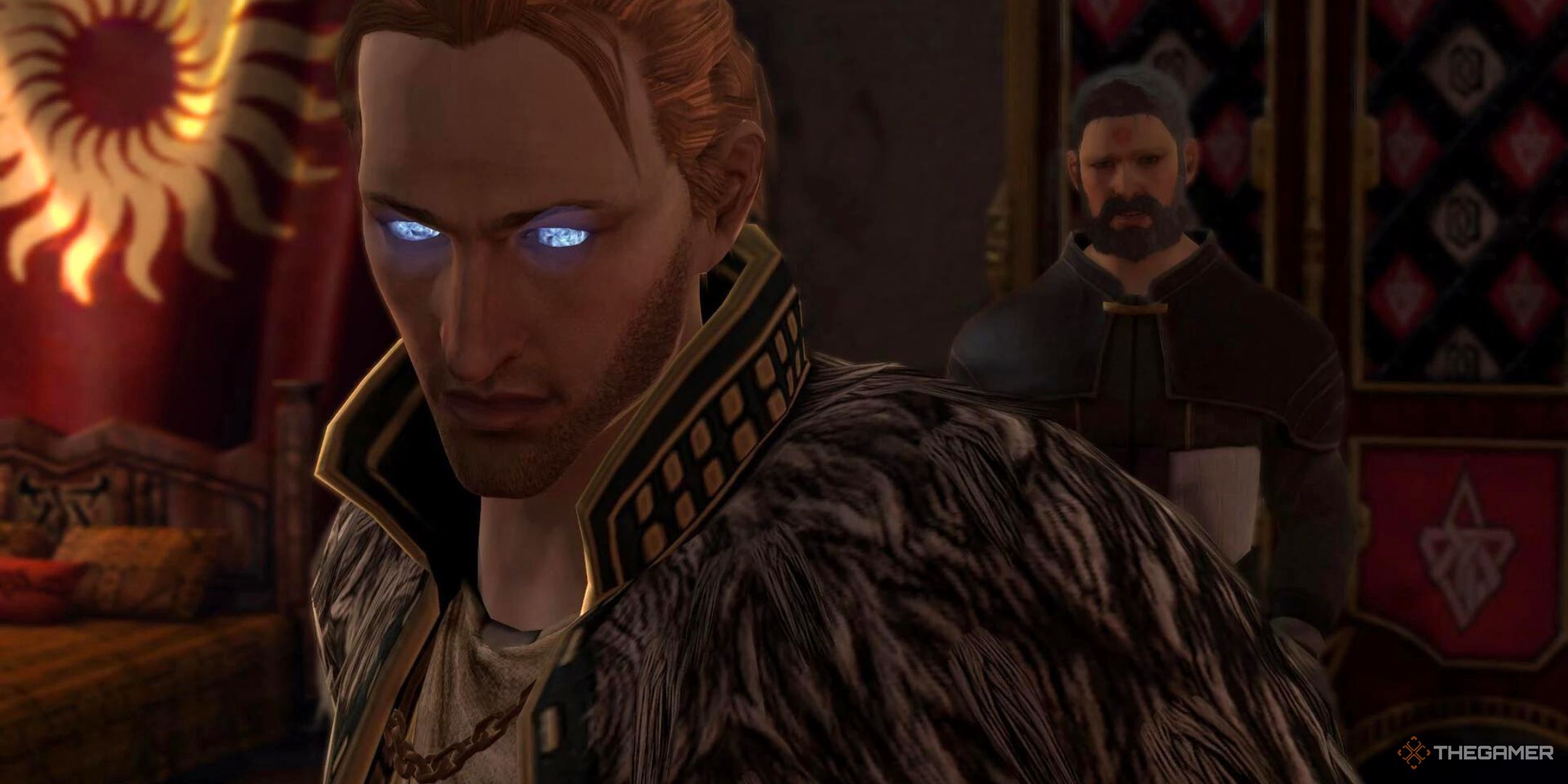 Anders possessed by Justice/Vengeance in Dragon Age 2.