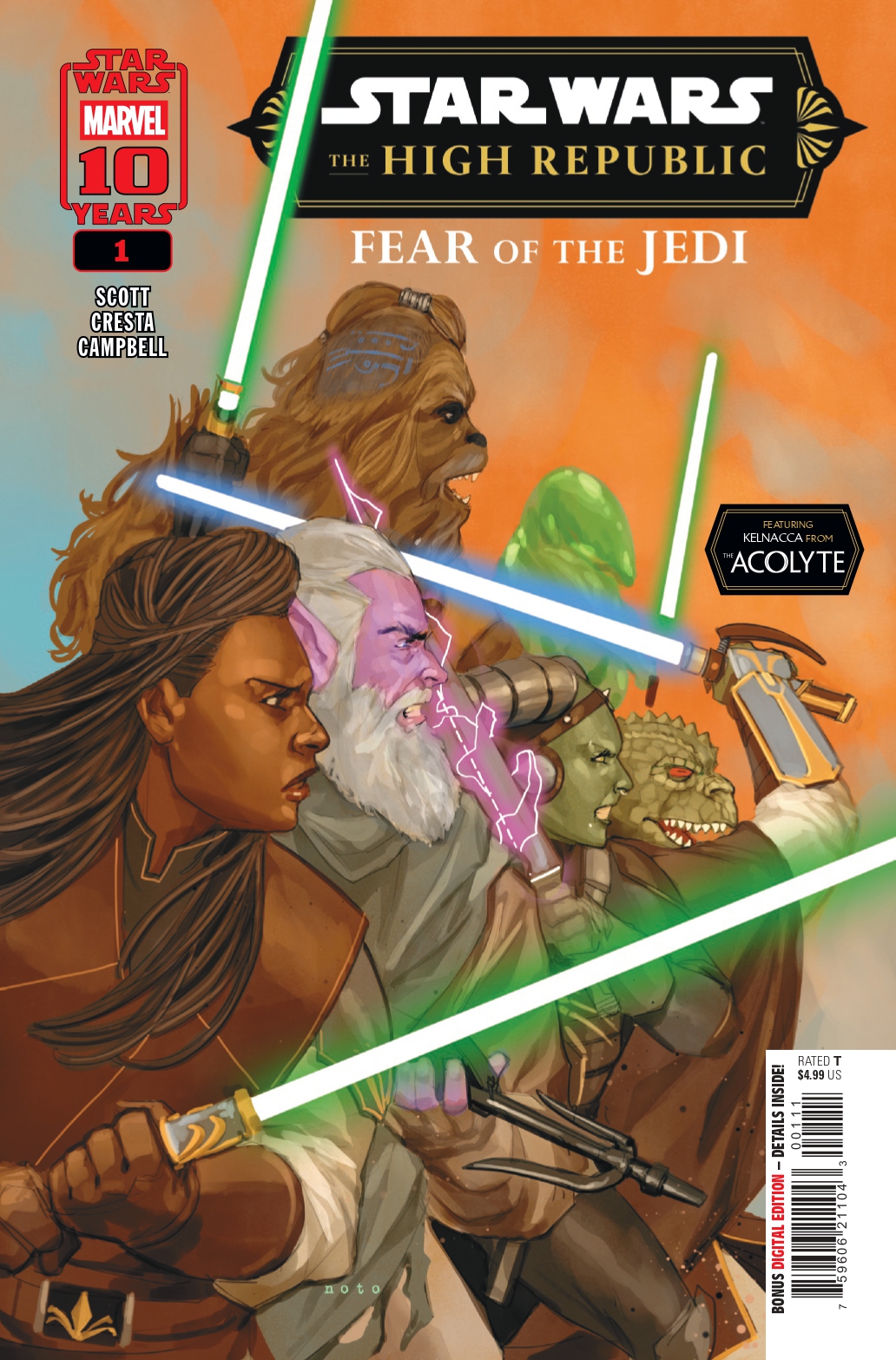 Pages from Star Wars: The High Republic - Fear of the Jedi #1.