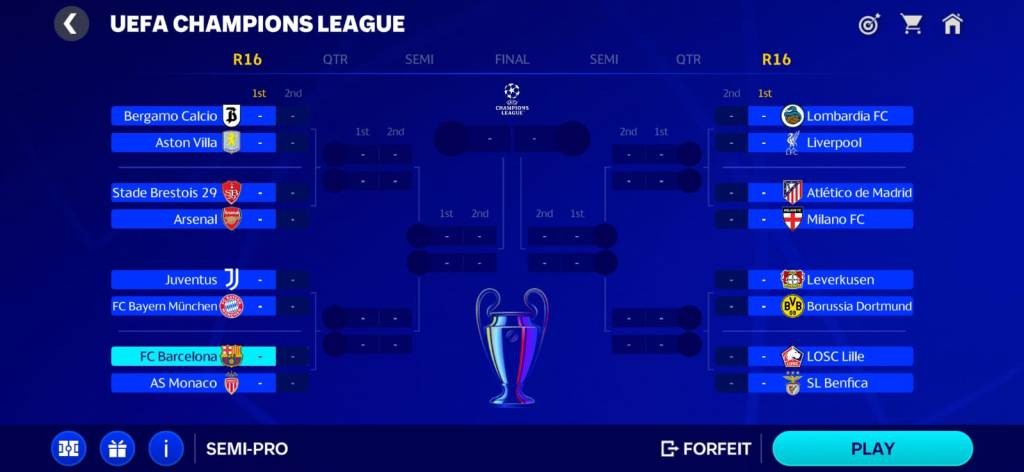 FC Mobile Champions League Knockout Rounds, FC Mobile 25 Champions League