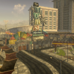 Aerial view of the New Vegas Strip from Fallout: New Vegas