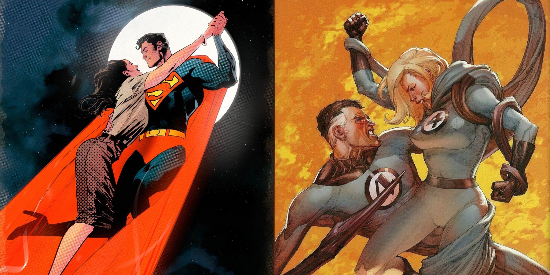 Superman Lois Lane Reed Richards Sue Storm