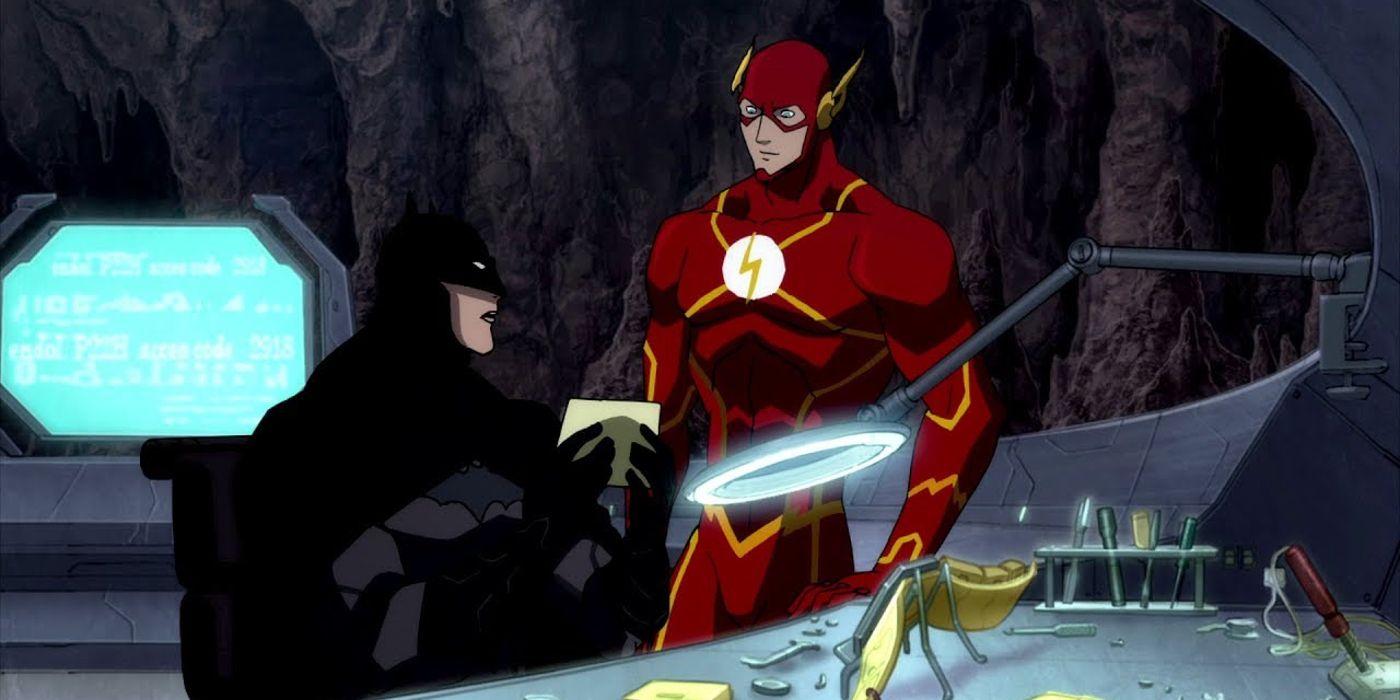 Batman and The Flash in Justice League: The Flashpoint Paradox