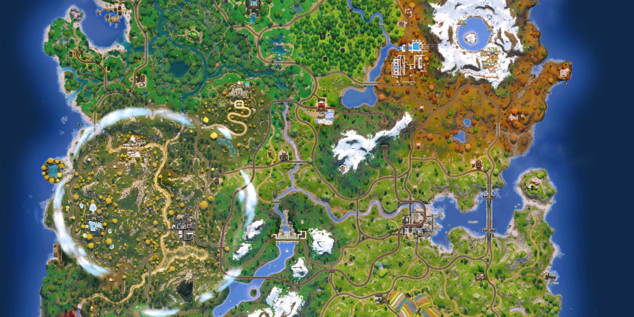 The map for Fortnite Chapter 6, Season 2.