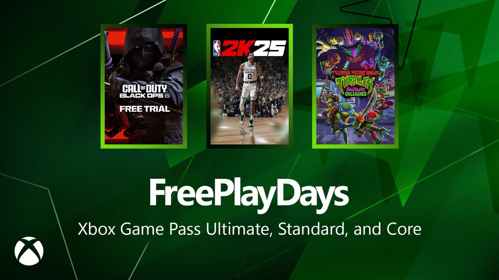 Free Play Days – Call of Duty: Black Ops 6 (MP & Zombies only), NBA 2K25 and Teenage Mutant Ninja Turtles: Mutants Unleashed