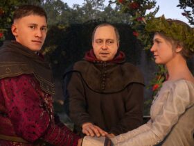 Two nobles getting married in Kingdom Come: Deliverance 2