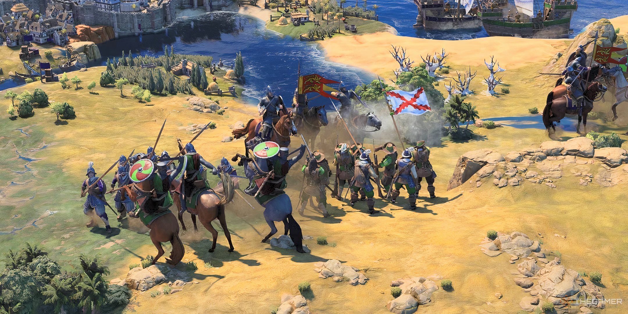 Two armies clash in Civilization 7-1