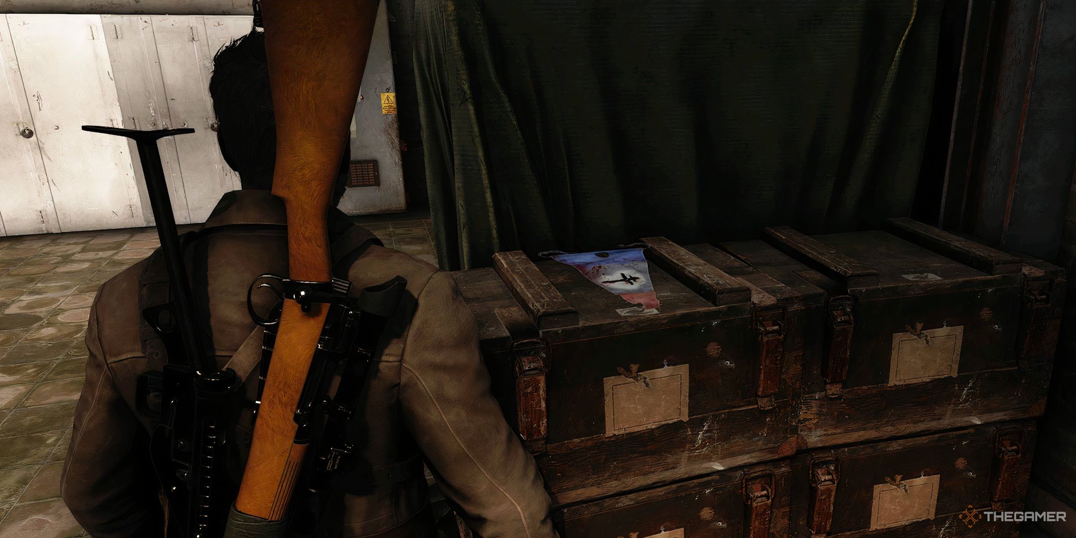 Resistance Flag In Safe House During Sonderzuge Sabotage In Sniper Elite: Resistance. (2)