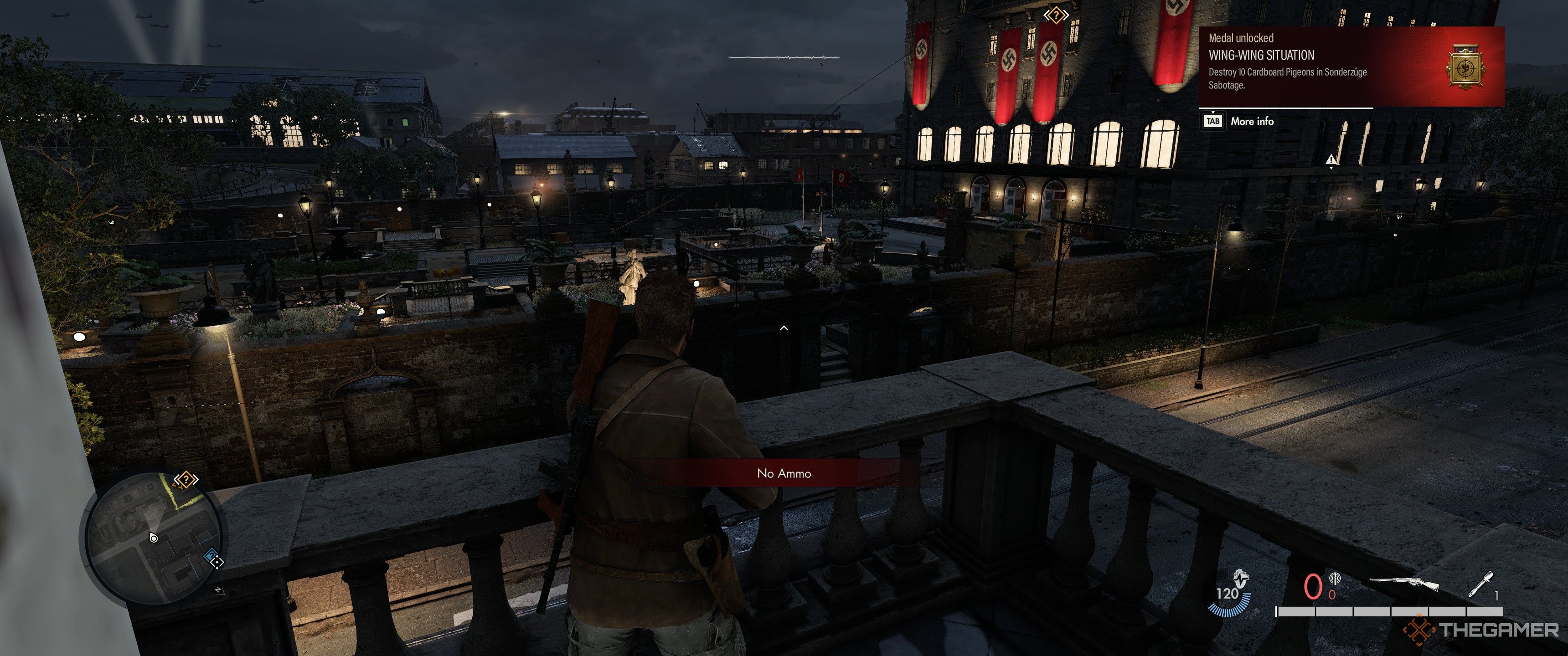 Unlocking the Wing-Wing Situation medal in Sniper Elite: Resistance.