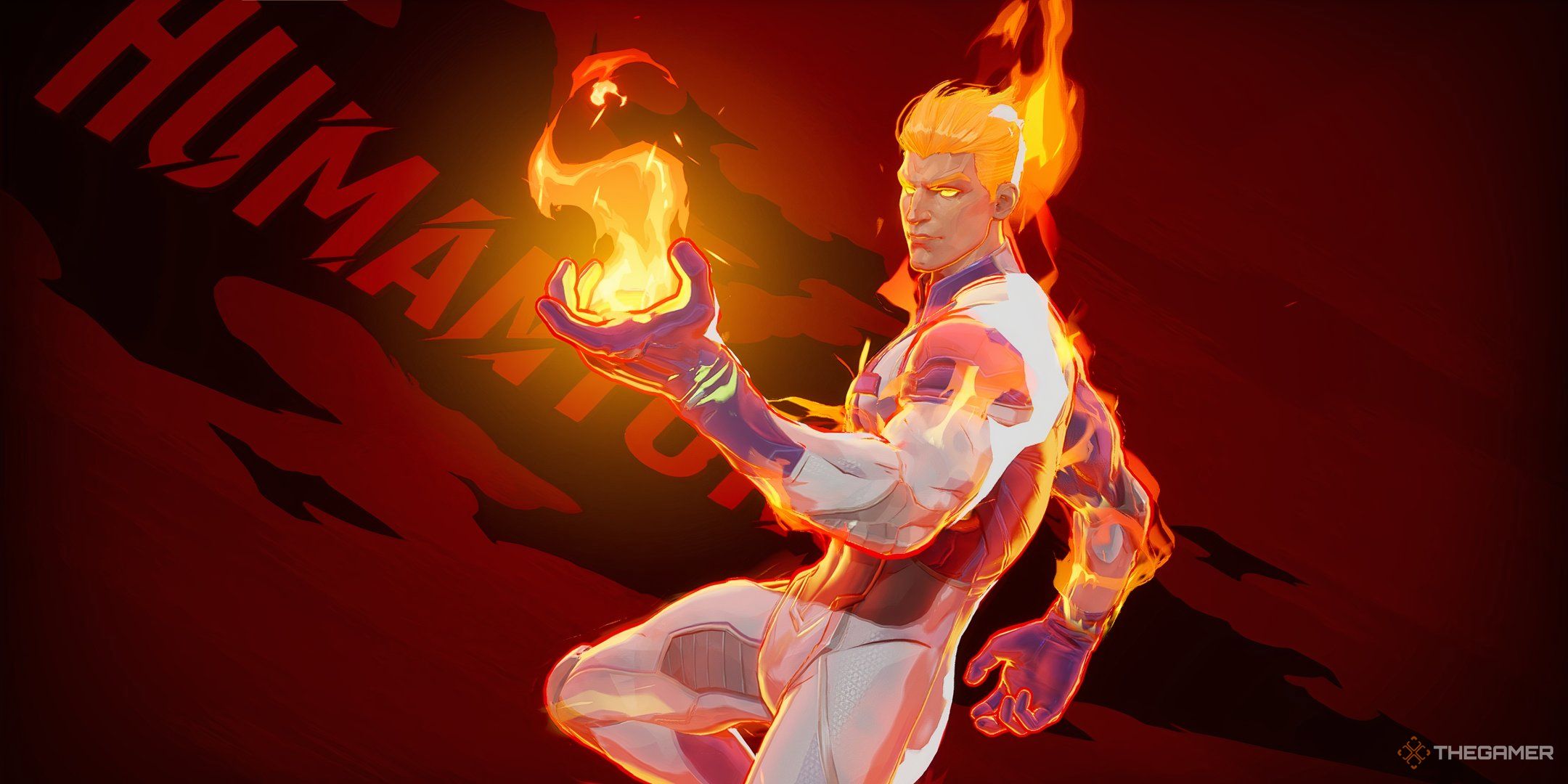 Human Torch intro screen in Marvel Rivals.