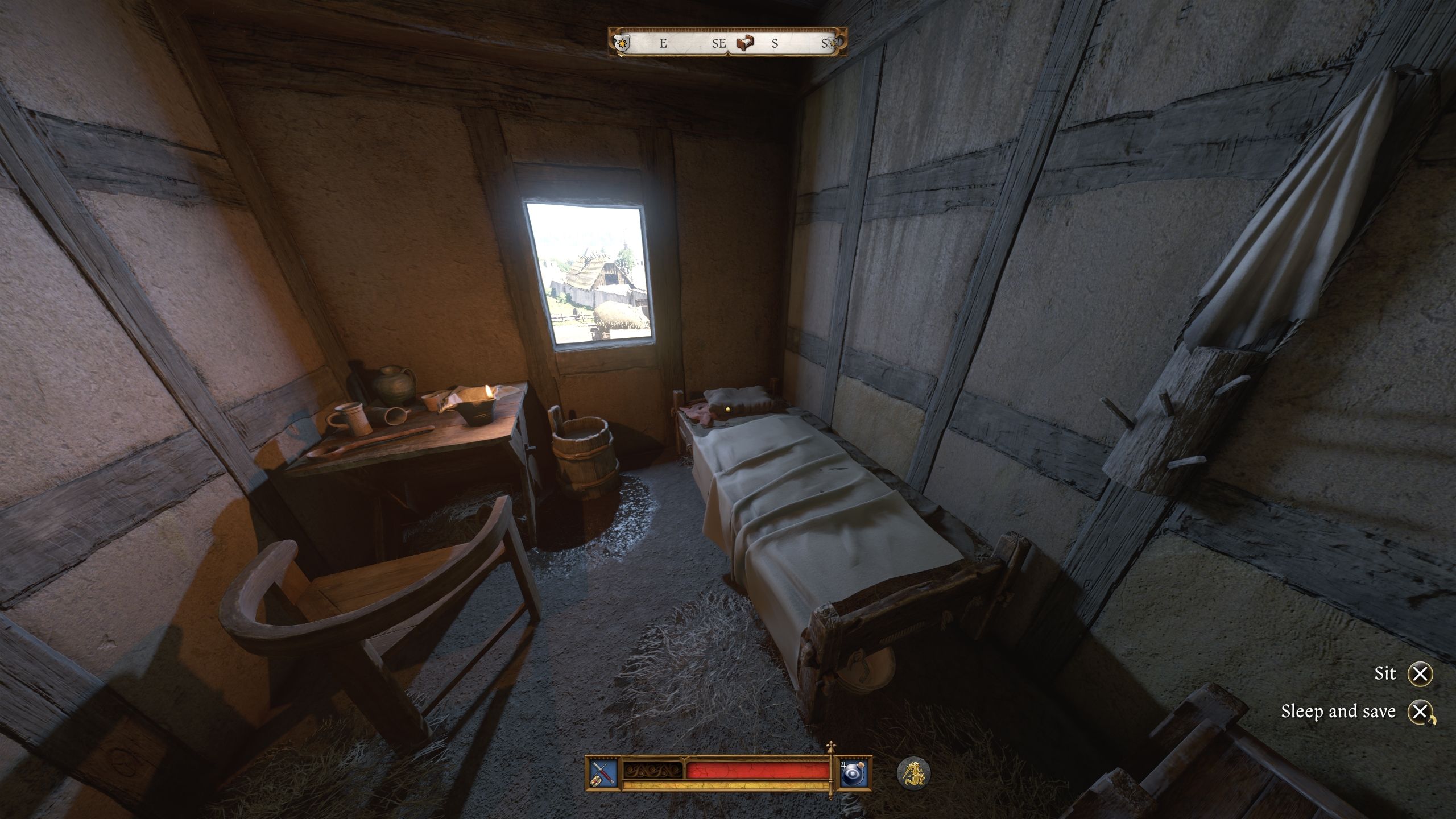 Player is standing in front of his bed - Kingdom Come Deliverance 2