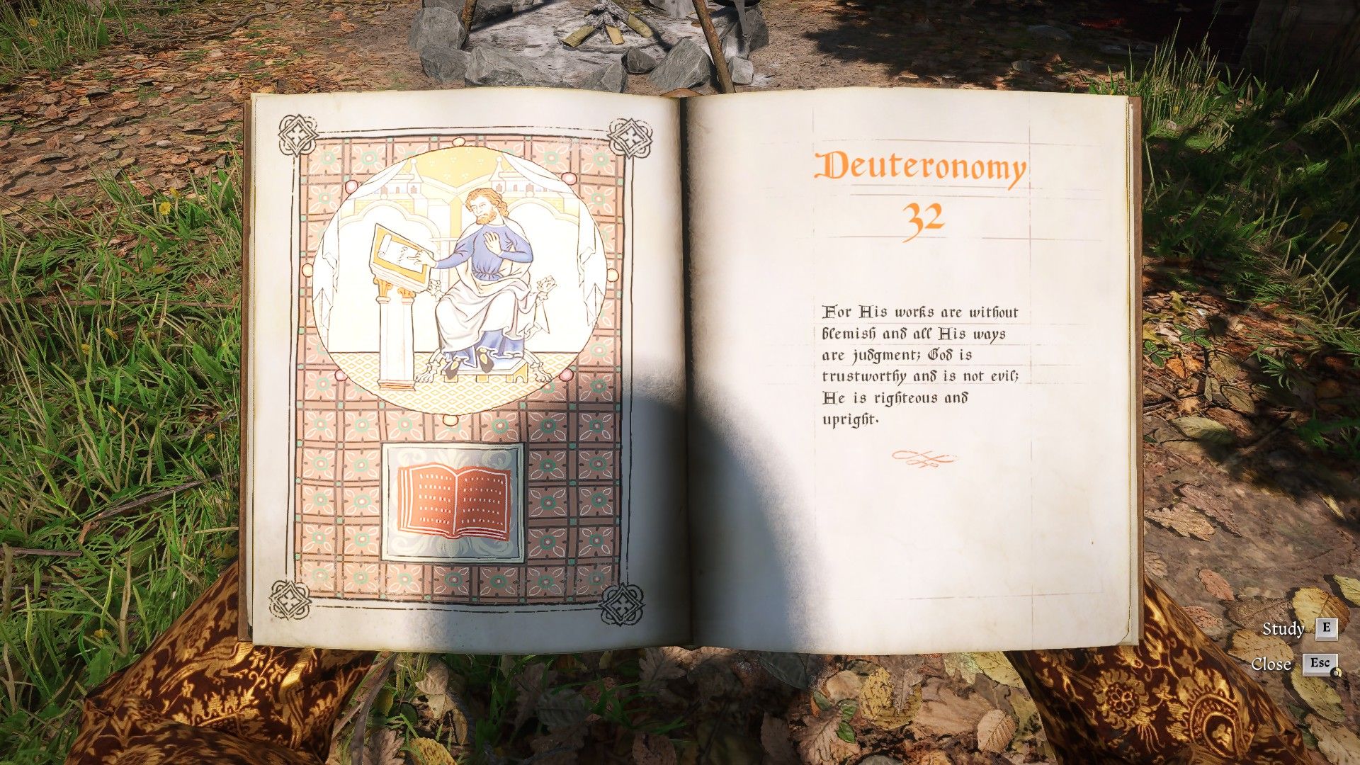 Reading a skill book in KCD2