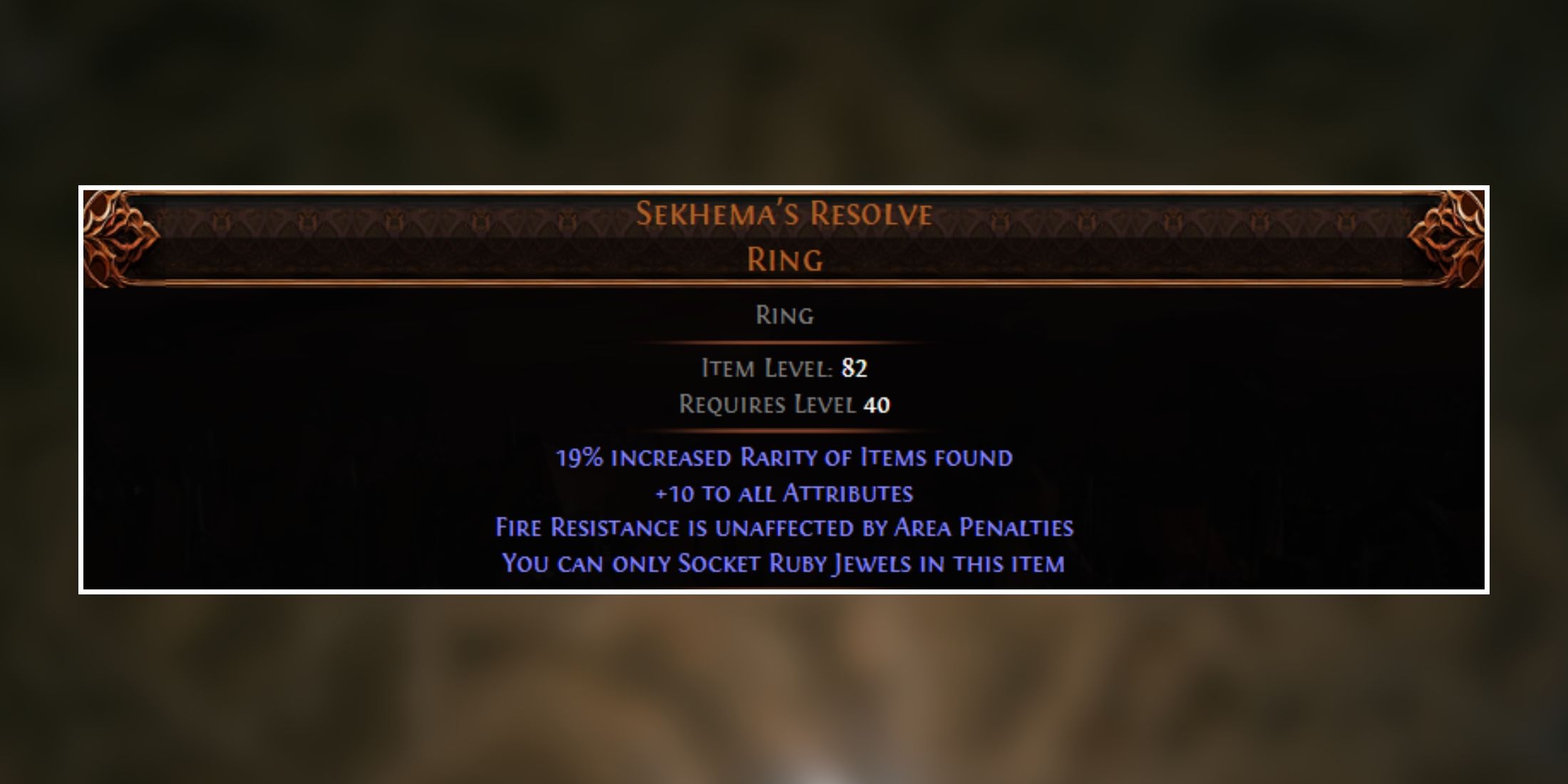 sekhemas resolve ring in path of exile 2