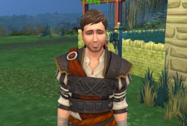 The Sims 4 screenshot of a recreation of Henry from Kingdom Come Deliverance 2