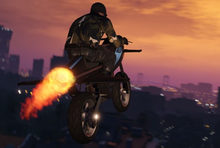 Players in GTA Online running businesses and playing missions