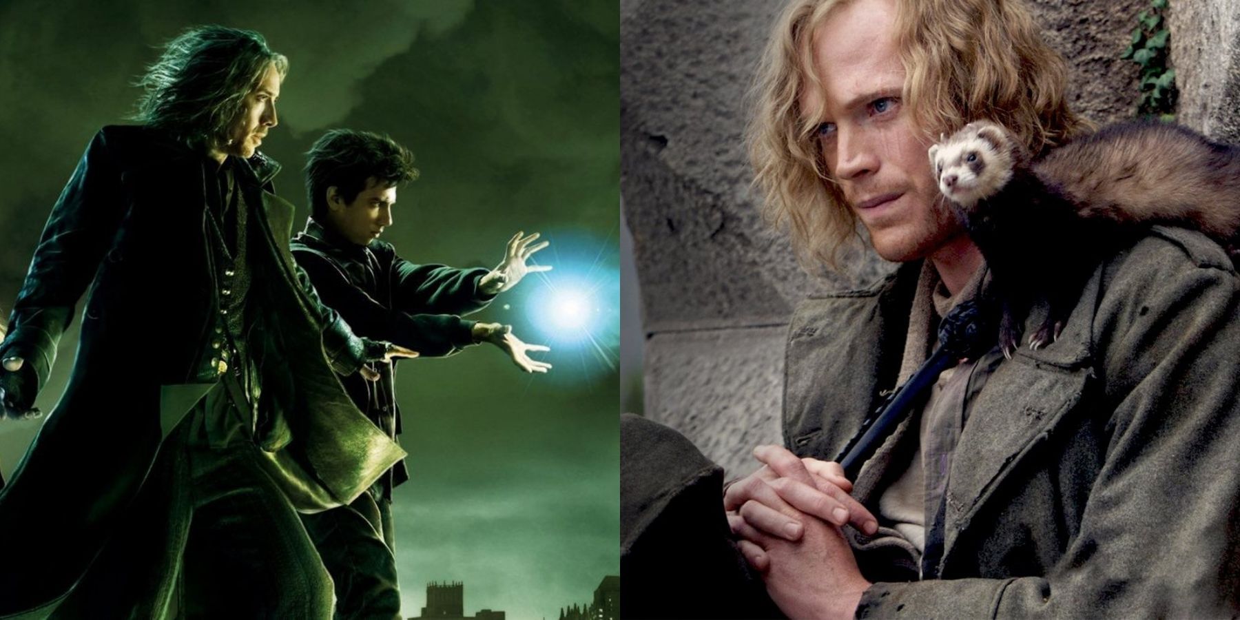 Balthazar from Sorcerer's Apprentice alongside Dustfinger from Inkheart