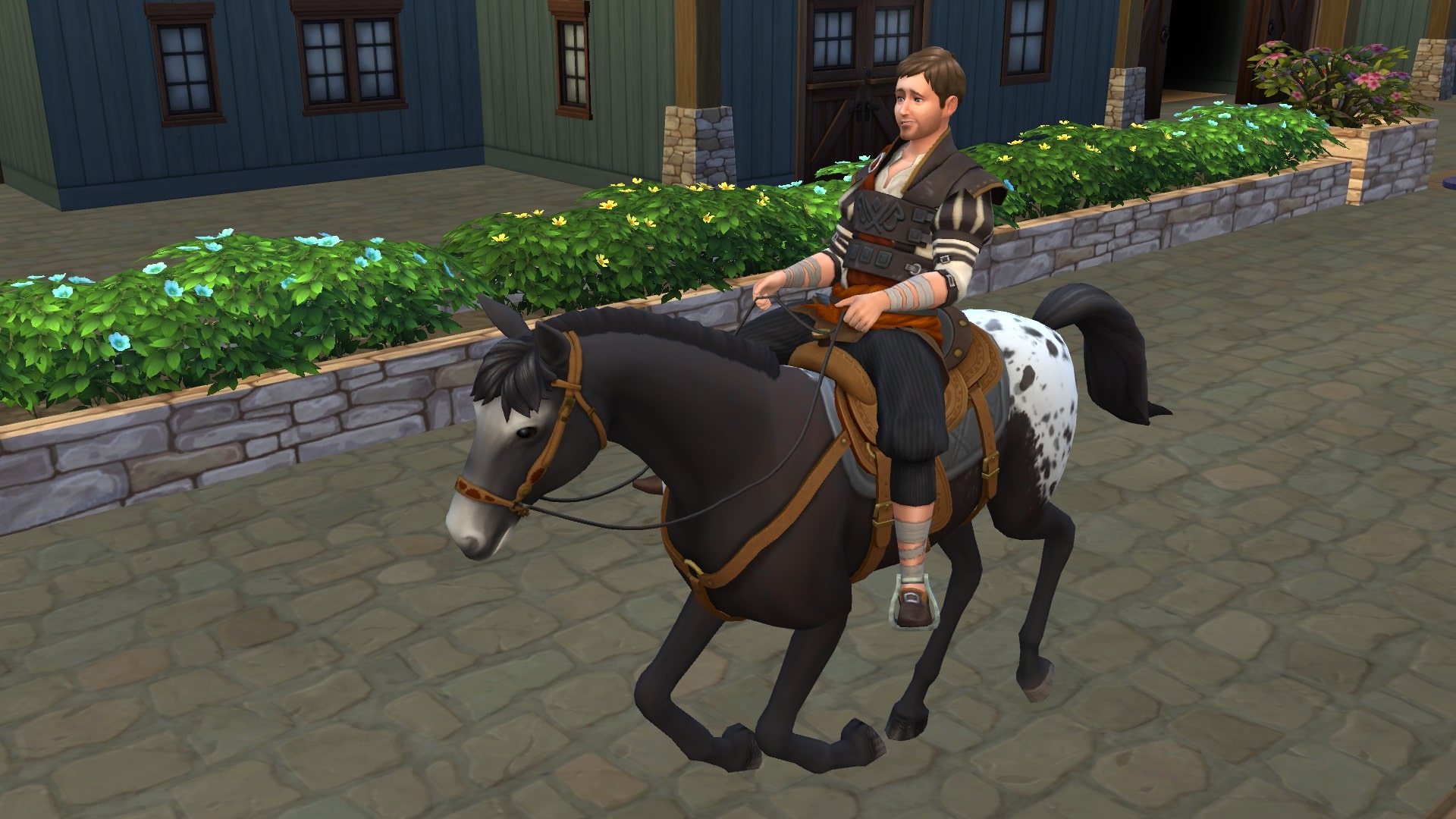 The Sims 4 screenshot of a recreation of Henry from Kingdom Come Deliverance 2