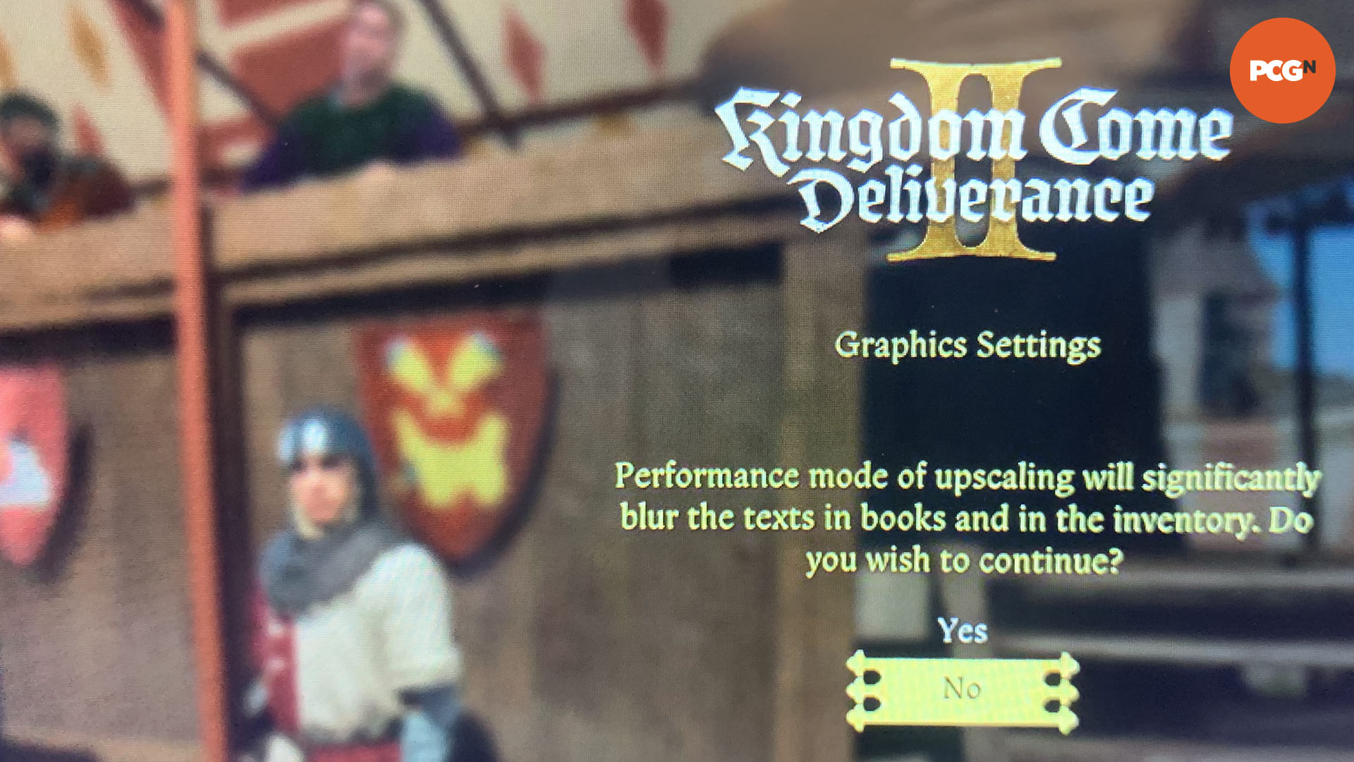 Kingdom Come Deliverance 2 Steam Deck FSR upscaling performance warning.