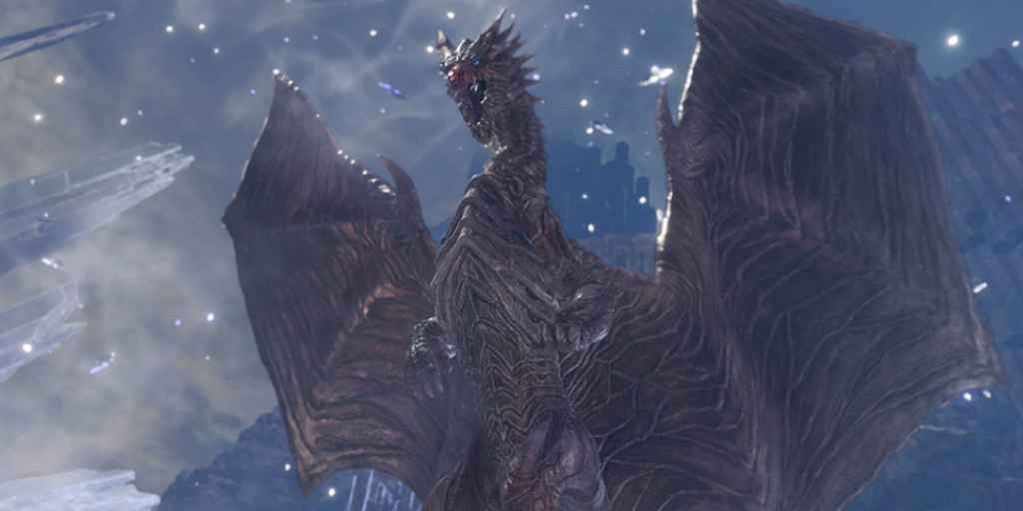 Kushala Daora Flying Above The Camera.