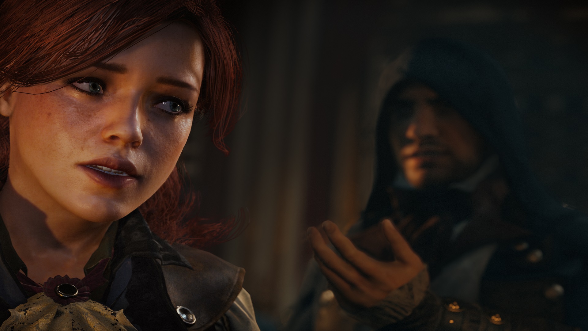 Assassin's Creed Unity screenshot of Elise and Arno