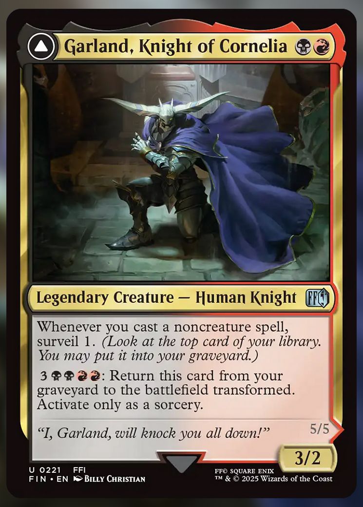 Garland, Knight of Cornelia