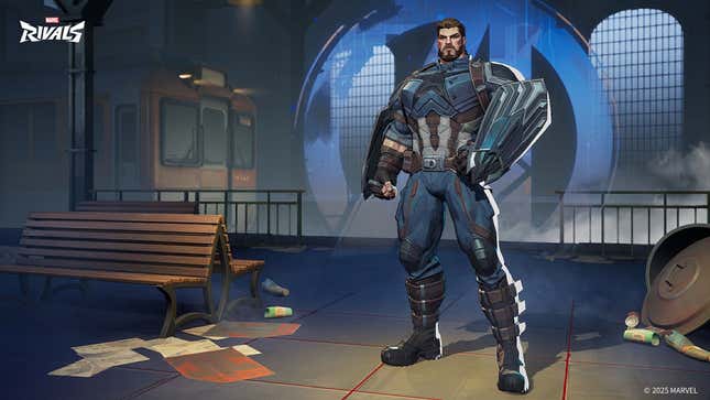 Captain America in his Infinity War skin.