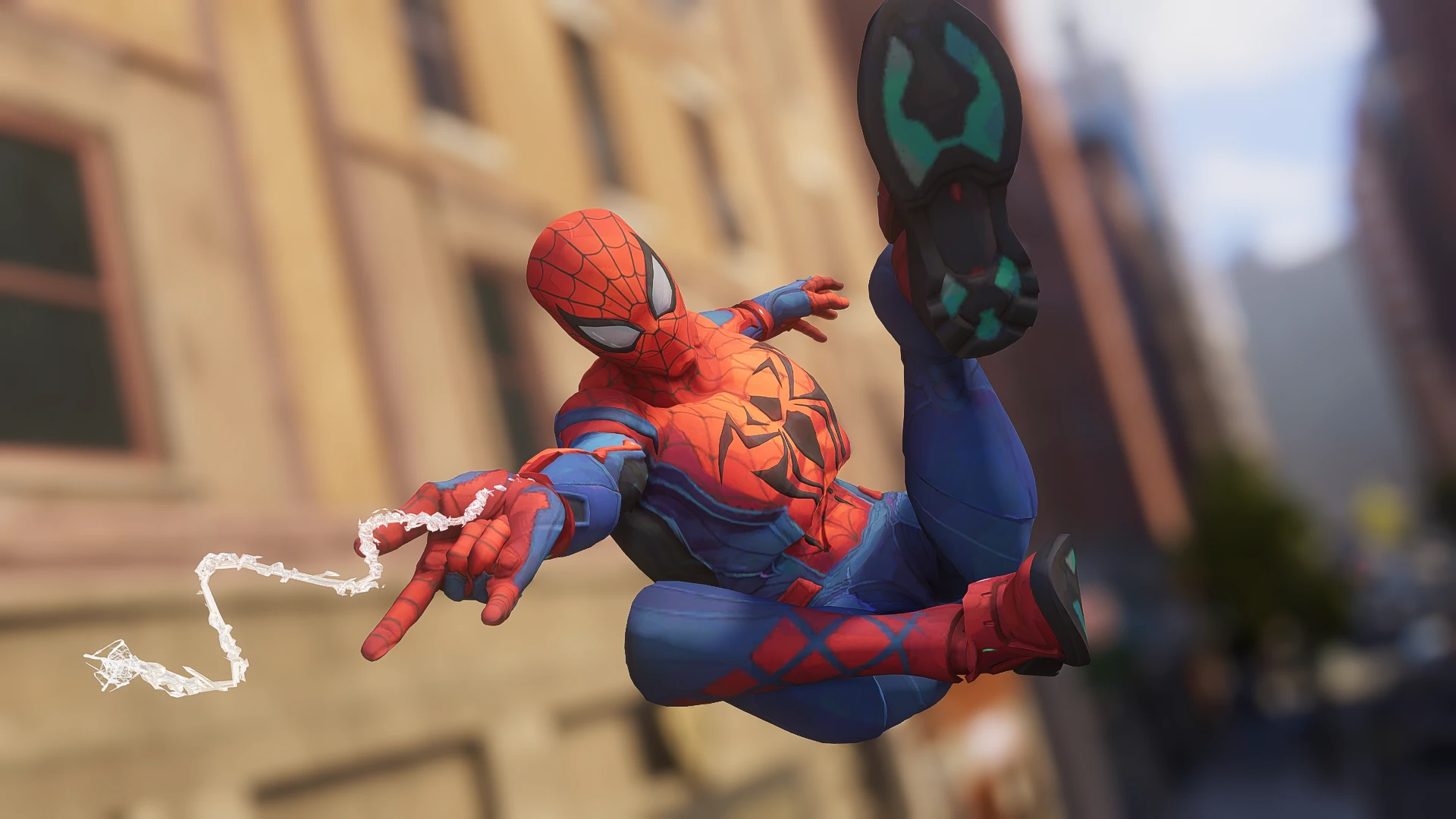 A mod that adds Spidey's Marvel Rivals suit to Marvel Spider-Man 2.