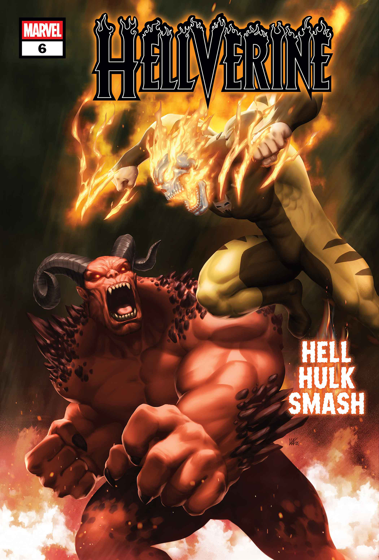 Hell Hulk fighting Akihiro