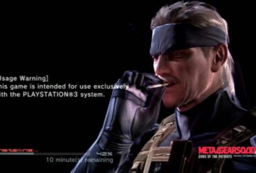 Metal Gear Solid 4's Iconic Install Screen Gets Turned Into an Animated Wallpaper