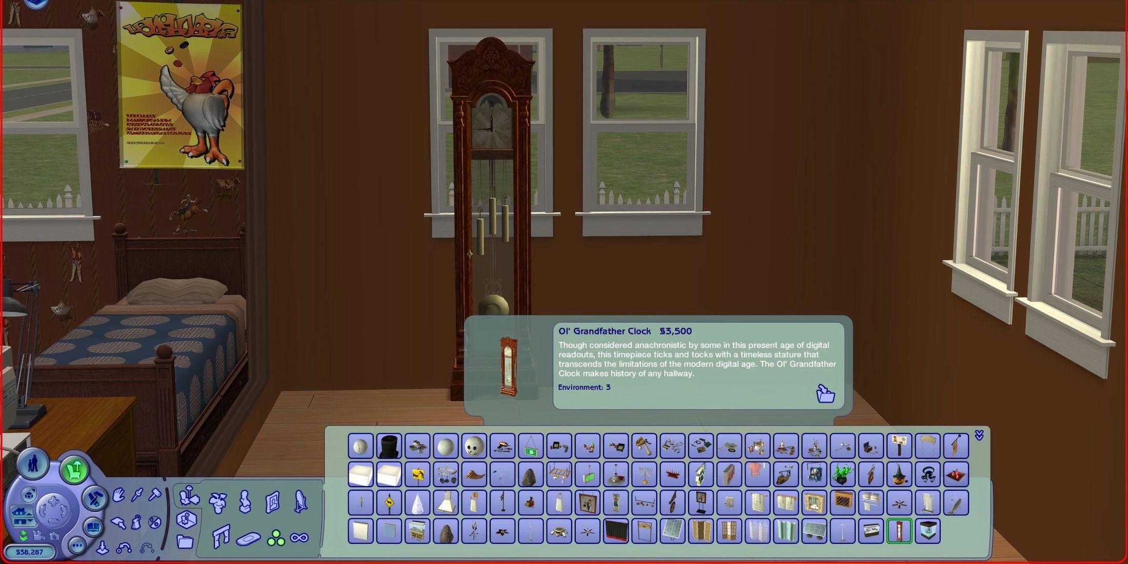 Ol' Grandfather Clock in the Sims 2