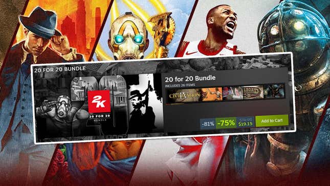 Image for article titled New 2K Sale Gives You 20 Games For $20, But There's A Catch