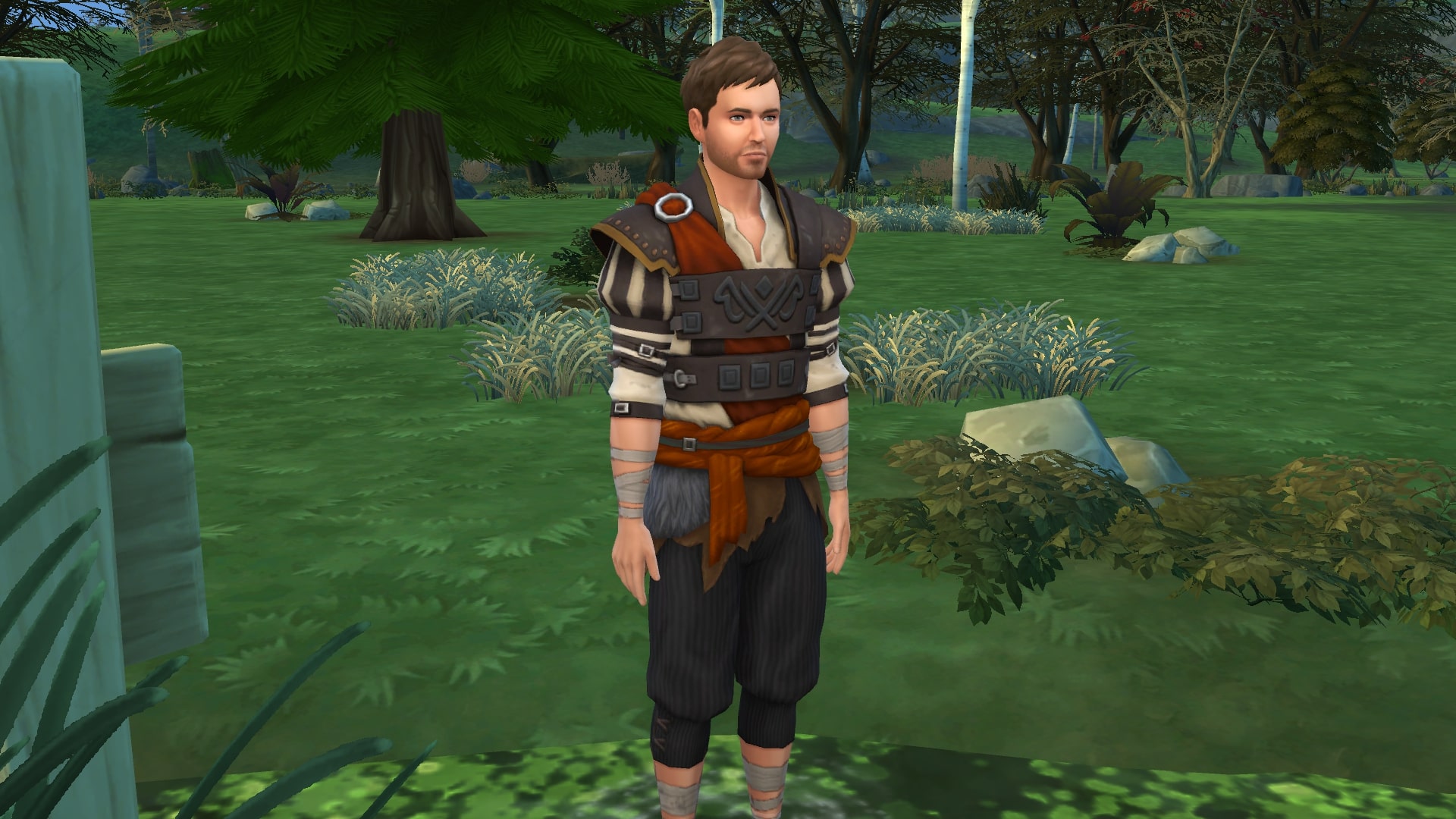 The Sims 4 screenshot of a recreation of Henry from Kingdom Come Deliverance 2