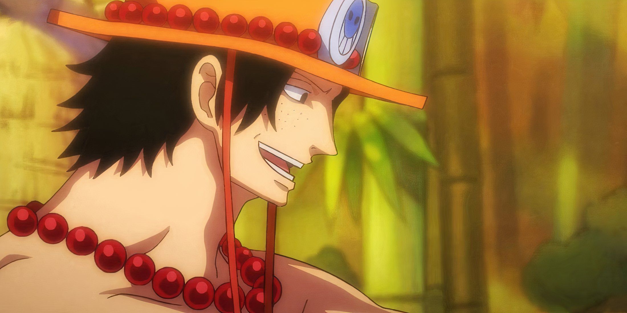 Ace from One Piece smiling