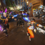 Tracer, Mercy, and other Overwatch 2 heroes charge into battle in a screenshot for Season 15.