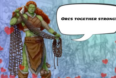 Pathfinder Valentines card for Orcs