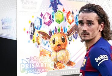 Pokemon Prismatic Evolutions Cards Traded Pitchside For La Liga Star's Shirt