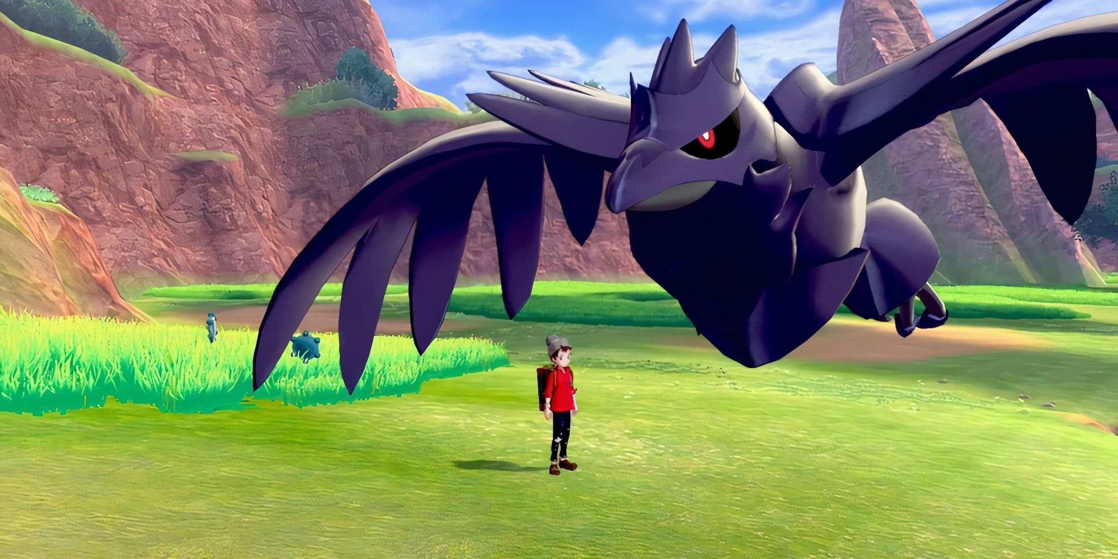 pokemon player surprised corviknight size