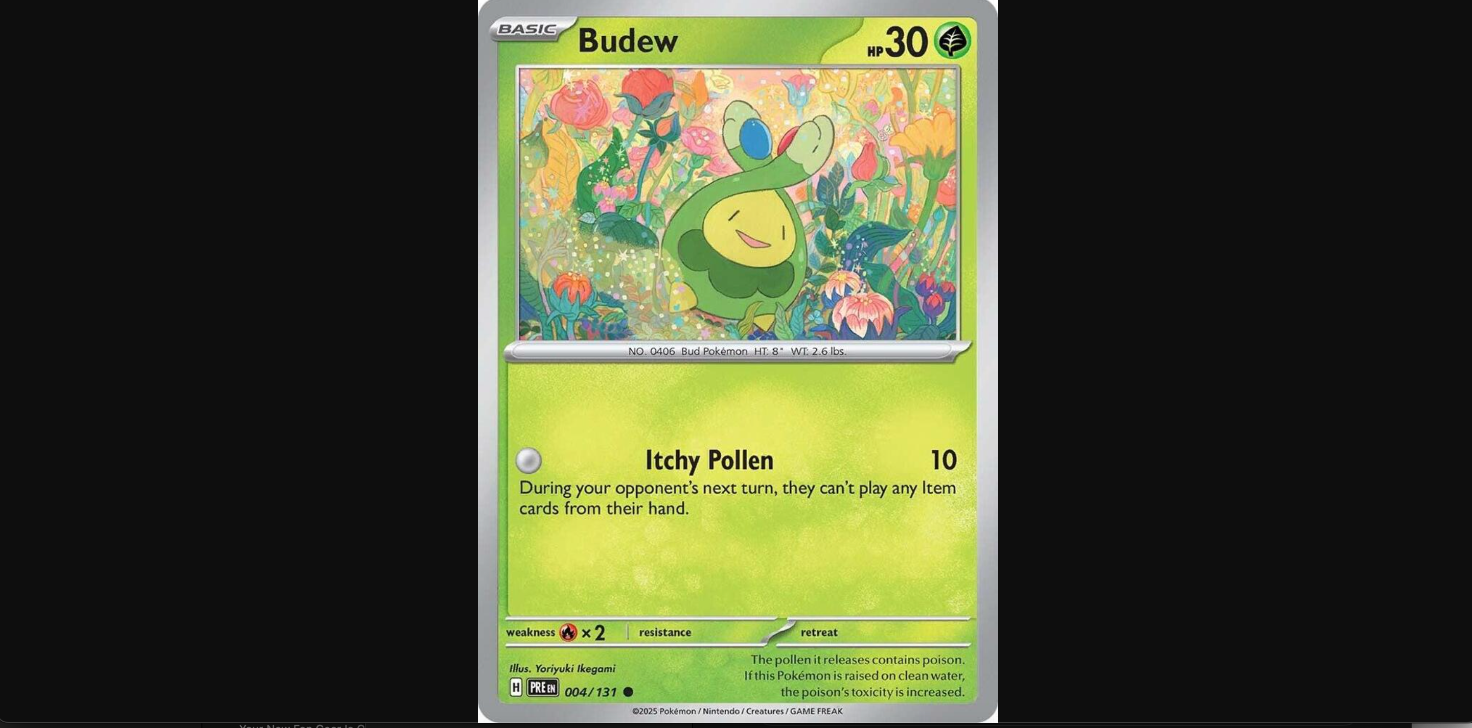 Budew Card with 0 Energy Requirement