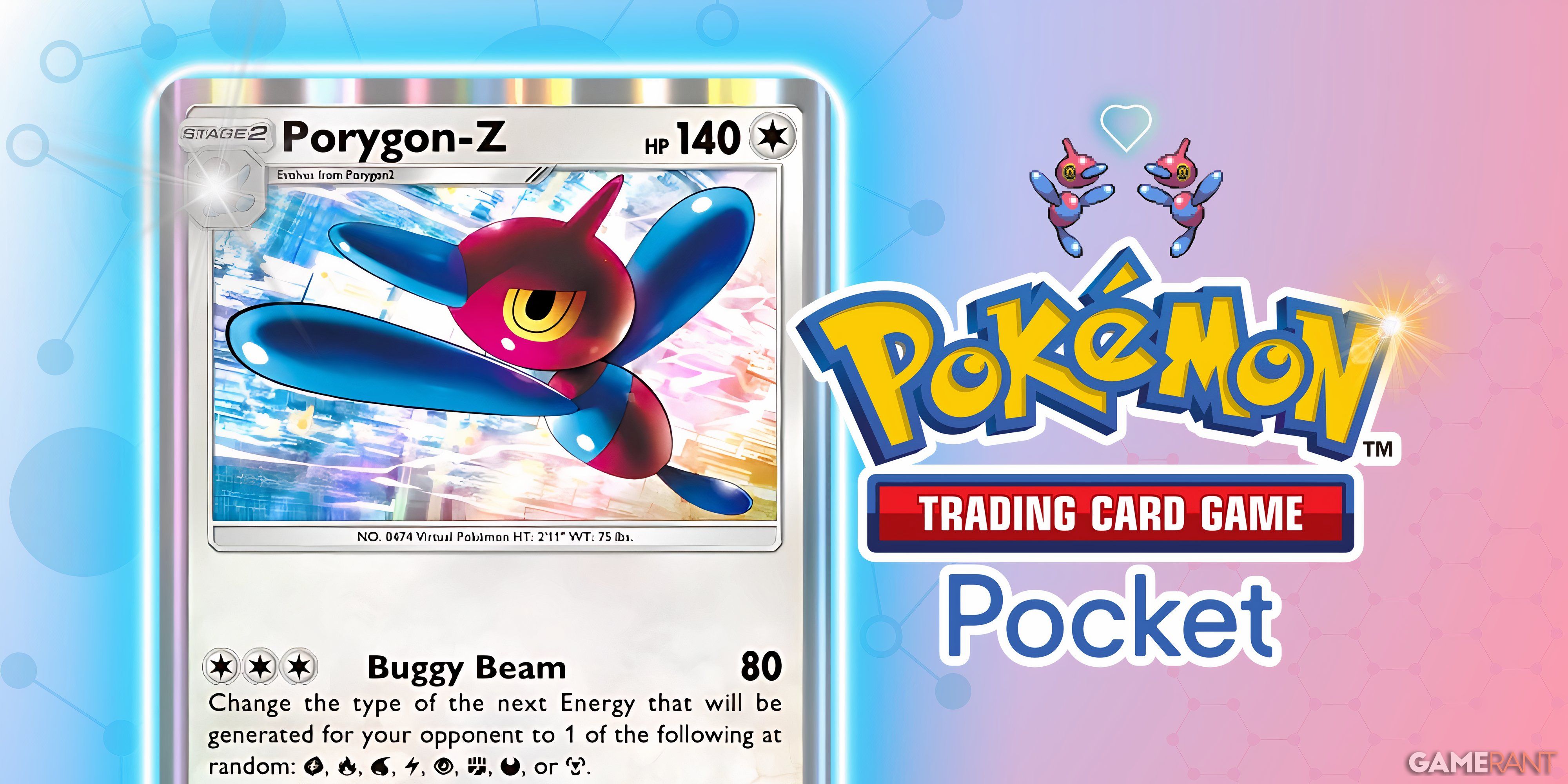 porygon-z card and pokemon tcg pocket logo,