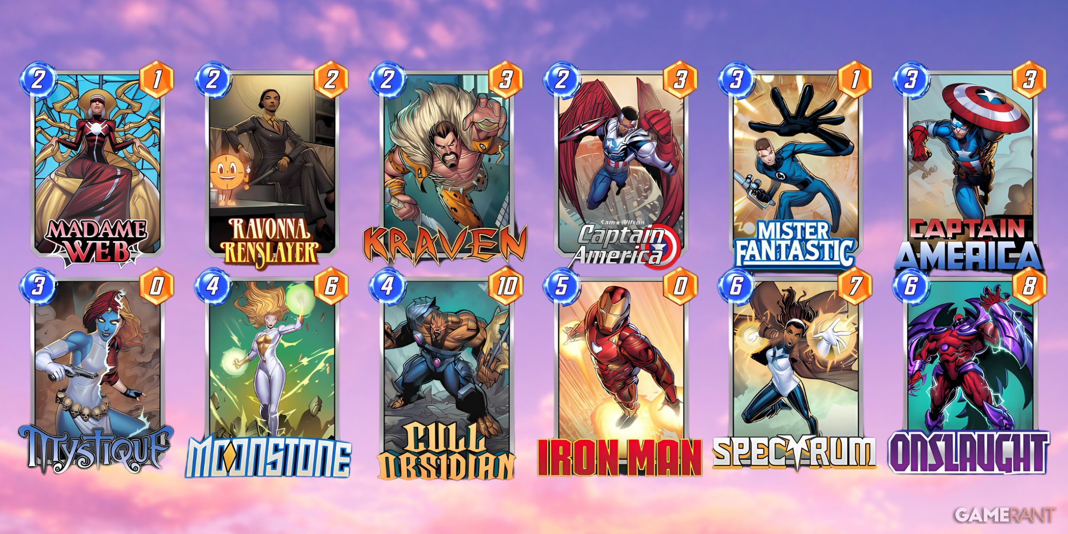 the best deck for sam wilson captain american in marvel snap.