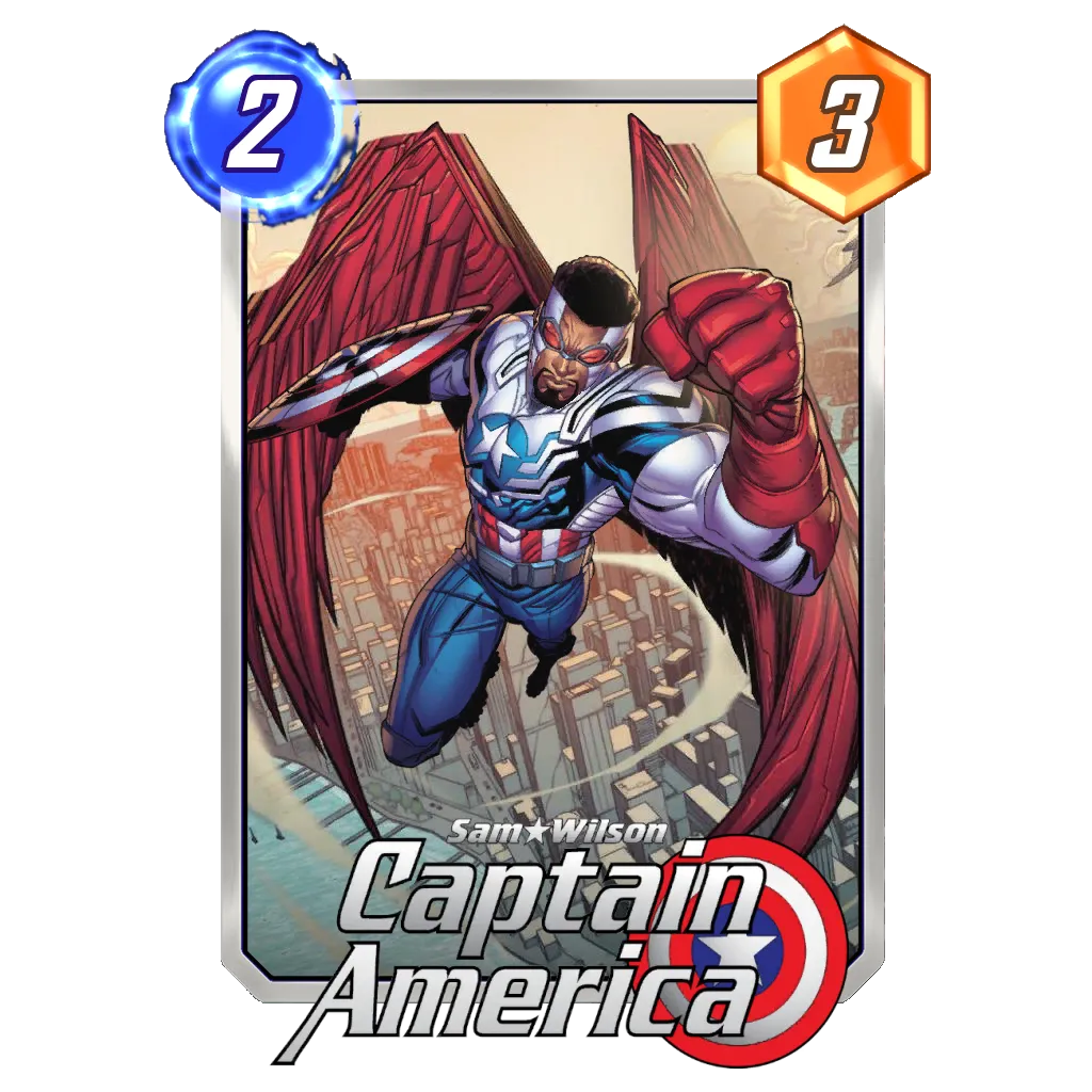 sam wilson's card in marvel snap.