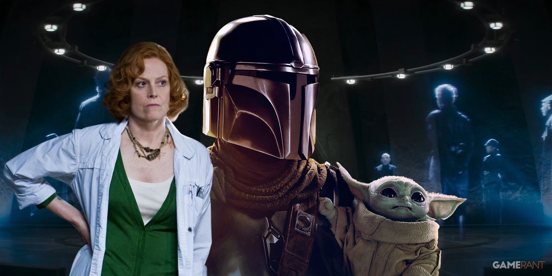 star wars sigourney weaver mandalorian and grogu role