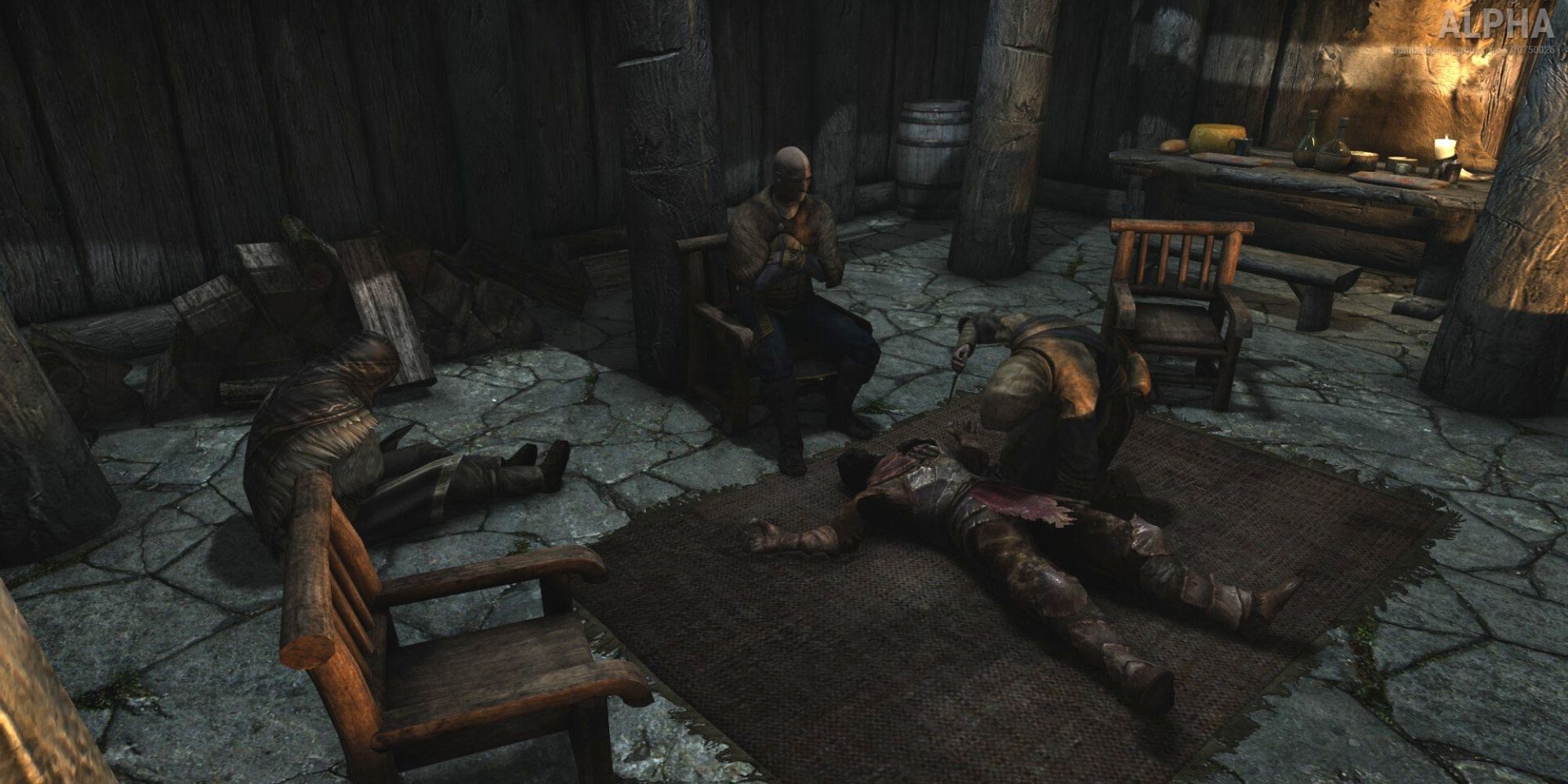 Players killing each other in a Tavern in Skyrim. 