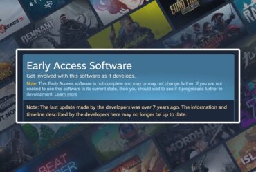 Steam now includes a warning flagging potentially abandoned early access games