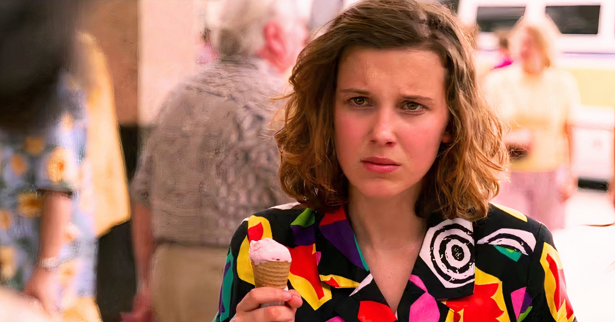 Millie Bobby Brown as eleven in stranger things season 5