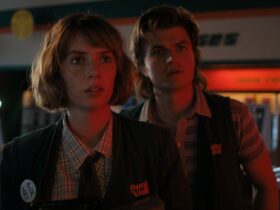 Maya Hawke and Joe Keery in Stranger Things