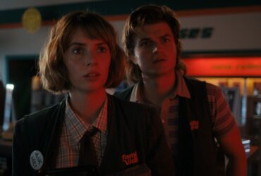 Maya Hawke and Joe Keery in Stranger Things