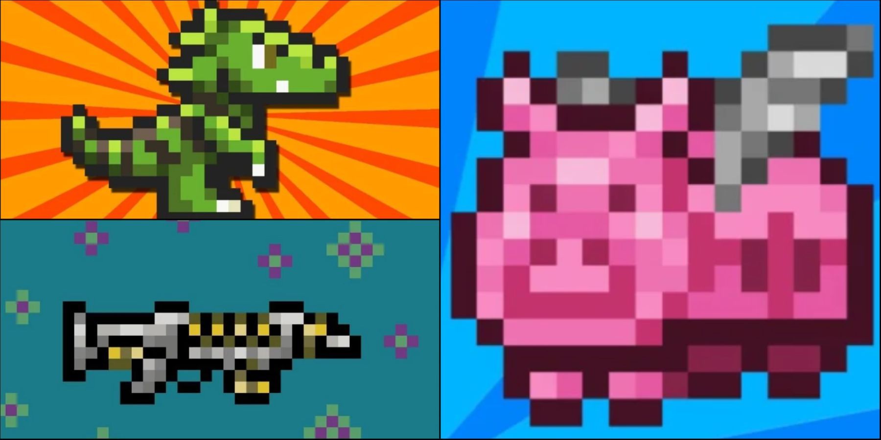 Split Image Rarest Items In Terraria